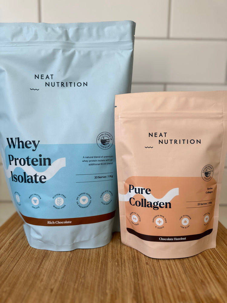 
                  
                    Whey Protein Isolate, Creatine or Collagen
                  
                