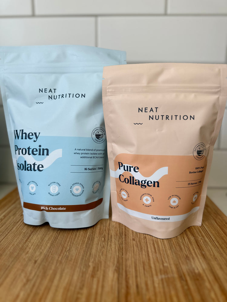 
                  
                    Whey Protein Isolate, Creatine or Collagen
                  
                